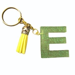 Handmade Letter "E" Keychain